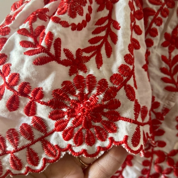 NWT  Red and White Romper - Picture 4 of 5